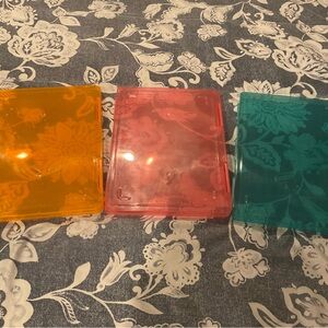 Set of Three Plastic Storage Boxes / Document Holders, 8.5 x 11